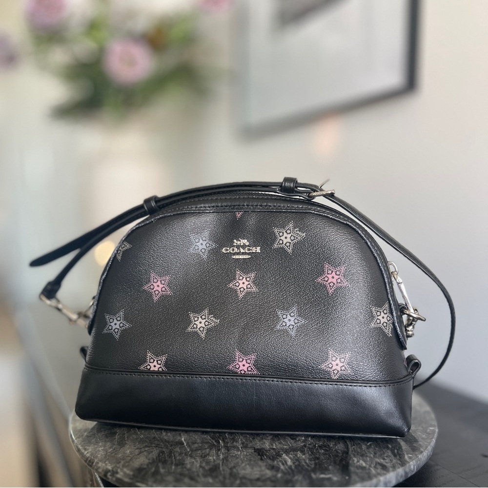 Coach Dome Crossbody Handbag with Dot Star Print (hard to find)